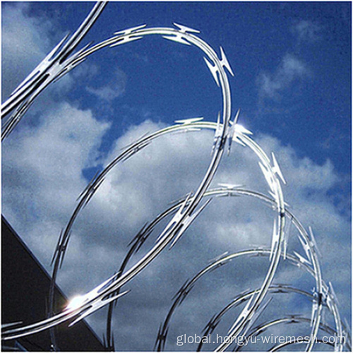 Diamond Razor Wire Mesh Fence high quality stainless steel diamond razor wire fence Factory
